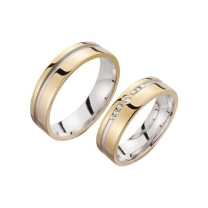 Cilor Eheringe/Trauringe Sieger Limited Edition SR-04 Gelbgold/Weißgold