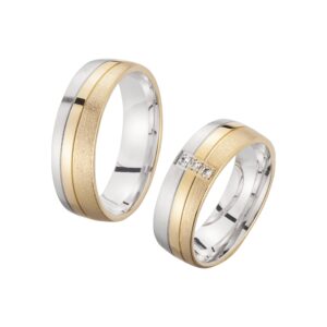 Cilor Eheringe/Trauringe Sieger Limited Edition SR-06 Gelbgold/Weißgold