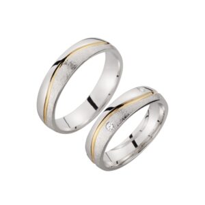 Cilor Eheringe/Trauringe Sieger Limited Edition SR-08 Gelbgold/Weißgold