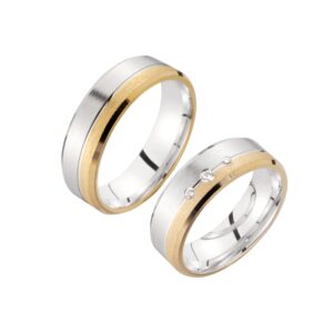 Cilor Eheringe/Trauringe Sieger Limited Edition SR-10 Gelbgold/Weißgold