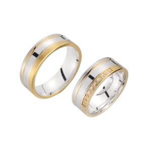Cilor Eheringe/Trauringe Sieger Limited Edition SR-24 Gelbgold/Weißgold