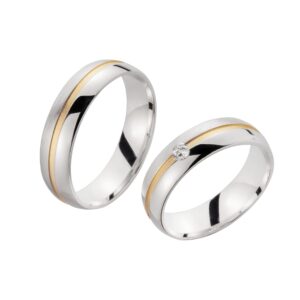 Cilor Eheringe/Trauringe Sieger Limited Edition SR-28 Gelbgold/Weißgold