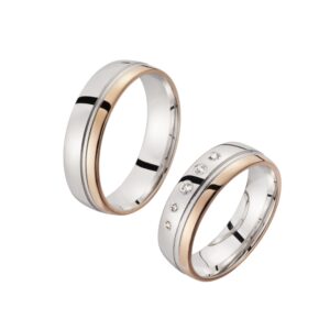 Eheringe/Trauringe Sieger Limited Edition SR-33 Weißgold/Rotgold