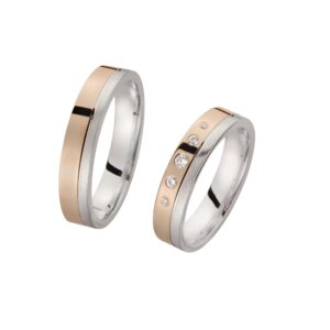 Eheringe/Trauringe Sieger Limited Edition SR-45 Weißgold/Rotgold