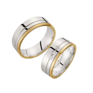 Eheringe/Trauringe Sieger Limited Edition SR-46 Gelbgold/Weißgold