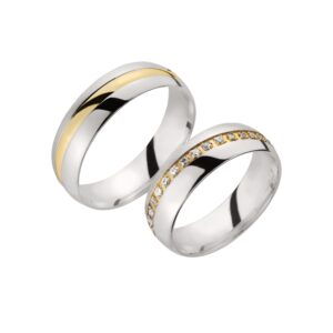 Eheringe/Trauringe Sieger Limited Edition SR-59 Gelbgold/Weißgold