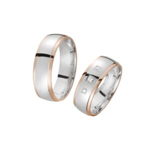 Eheringe/Trauringe Sieger Limited Edition SR-64 Weißgold/Rotgold