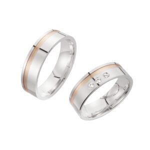 Eheringe/Trauringe Sieger Limited Edition SR-68 Weißgold/Rotgold