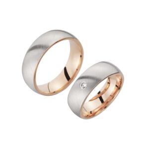 Eheringe/Trauringe Sieger Limited Edition SR-76 Weißgold/Rotgold