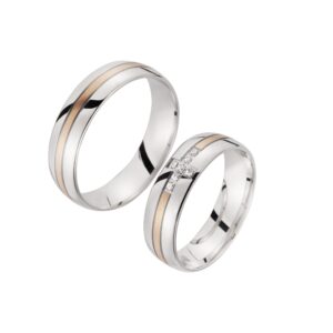 Eheringe/Trauringe Sieger Limited Edition SR-81 Weißgold/Rotgold