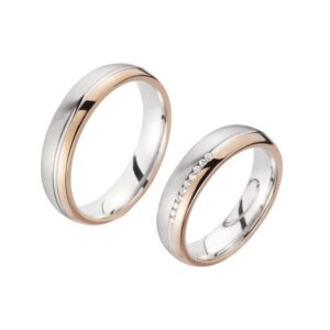 Eheringe/Trauringe Sieger Limited Edition SR-82 Weißgold/Rotgold